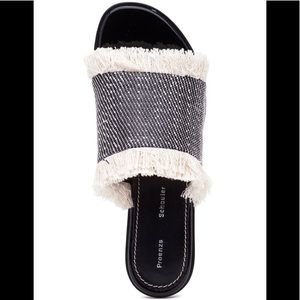 Proenza Schouler raffia slides